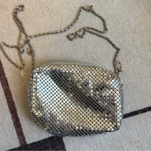 Vintage Silver Chainmail Evening Bag